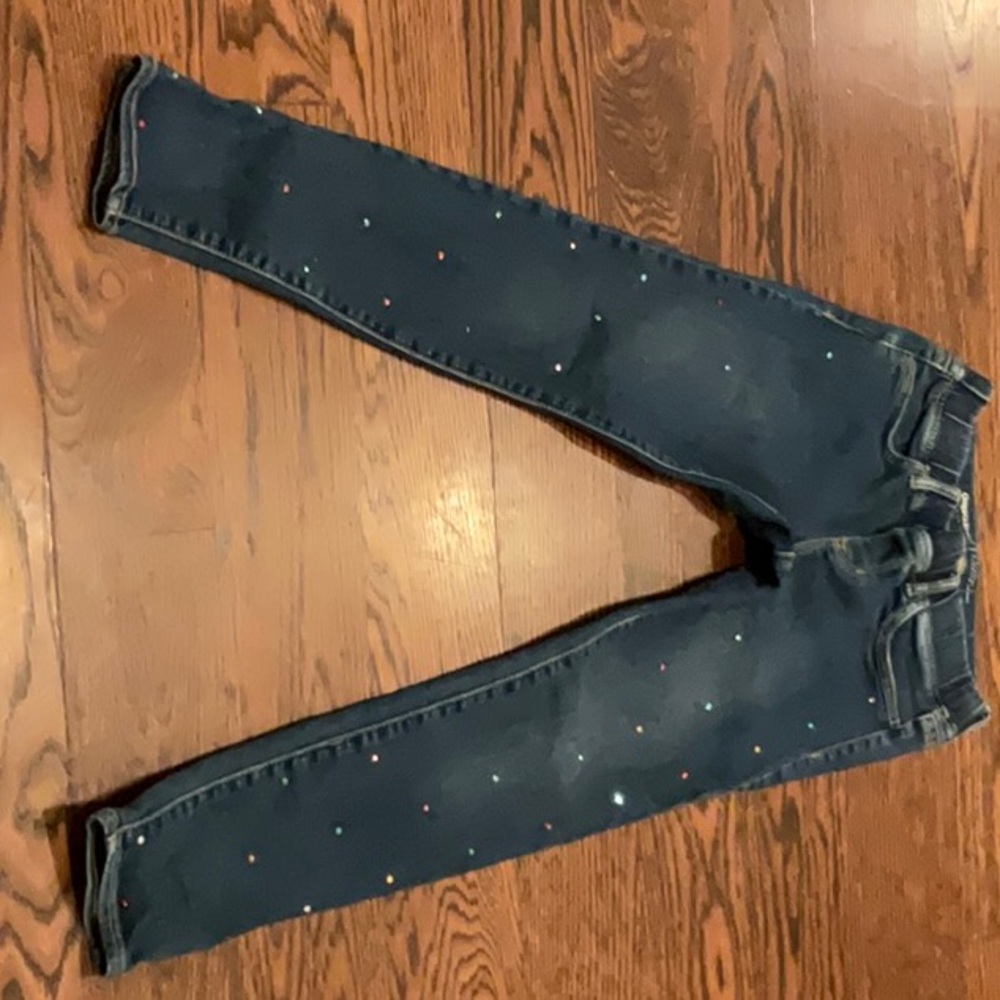 Cute glittery jeans girl size small